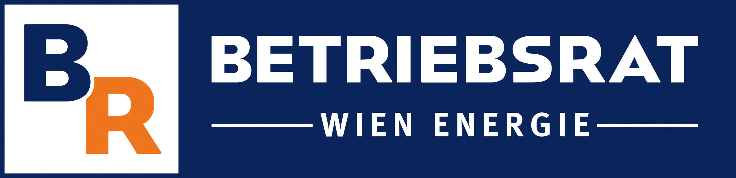 Logo BR - Betriebsrat Wien Energie (blau/weiß/orange)