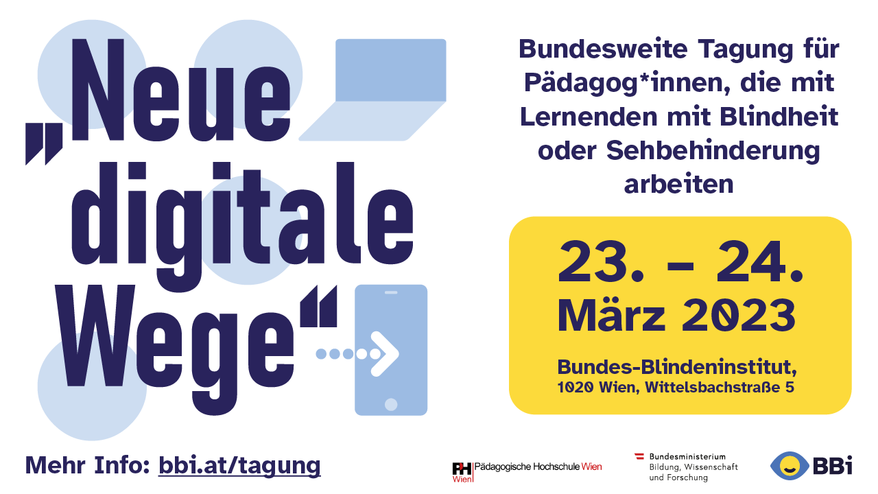 Titelbild Tagung "Neue digitale Wege" 23. - 24. März 2023
