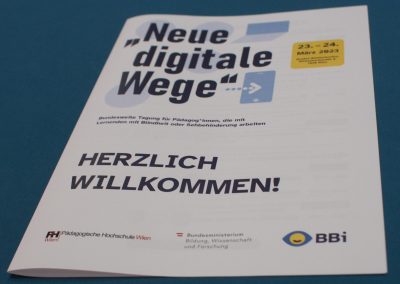 Tagungsmappe "Neue digitale Wege", Herzlich Willkommen!